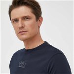 Armani Exchange tricou din bumbac culoarea albastru marin, cu imprimeu, Armani Exchange