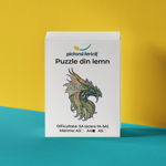 Dragonul fioros - Puzzle din lemn, 