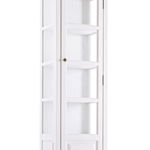 Vitrina din mdf alb daisy 48 cm x 33 cm x 168 h