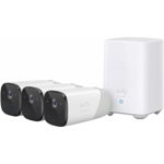 eufy Kit supraveghere video eufyCam 2 Security wireless, HD 1080p, IP67, Nightvision, 3 camere video