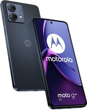 Telefon mobil Motorola Moto G84, 5G, 256GB, 12GB RAM, Dual-SIM, Albastru Midnight, Motorola
