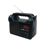 Radio Soundvox NS-S181S AM/FM/SW1-8 cu Incarcare Solara, Lanterna, Suport USB, Stick si Bluetooth, Negru, Soundvox