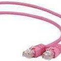 Cablu Patch cord UTP Gembird categoria 5e, 0.5m, roz, PP12-0.5M/RO, Gembird