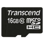 Micro SDHC Premium 16GB Clasa 10, Transcend