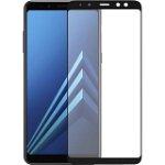 Sticla Securizata Full Body 2.5 D Negru SAMSUNG Galaxy A8 Plus (2018), ZMEURINO