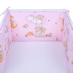 Set 2 aparatoare laterale patut 180X35 cm Urs pe scara Roz