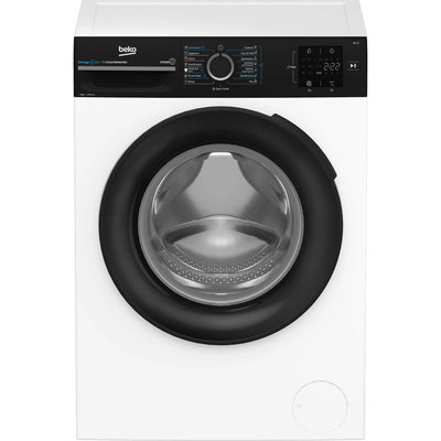 Masina de spalat rufe frontala Beko BM3WFSU39413WBPB, 9 kg, 1400 RPM, ColdWash, Child Lock, Amanare pornire, ProSmart Inverter, Aquawave, Alb, Clasa A