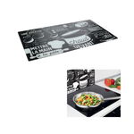 Placa sticla protectie perete si plita aragaz-Cooking