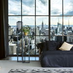 Foto tapet 3D Manhattan Window View, Dimex, 5 fâșii, 375 x 250cm 