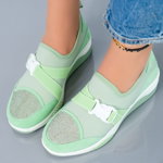 Pantofi Sport, culoare Verde, material Textil - cod: P11894, Mei