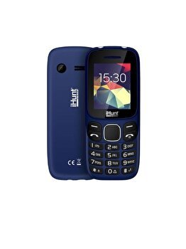 Telefon Mobil iHunt i4 2G, 1.8 inch Display, DualSIM, Radio FM, Bluetooth, Lanterna, Baterie 800 mAh, Camera, Albastru