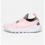 Nike, Pantofi slip-on pentru alergare Flex Runner 2, Roz pastel/Alb optic/Gri inchis