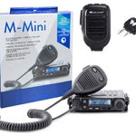 Kit Statie radio CB Midland M-MINI cu mufa de bricheta + Midland WA-CB C1276 + Microfon cu Bluetooth WA-MIKE C1263