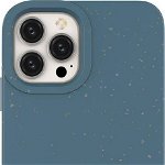Husa din silicon pentru iPhone 14 Pro Max din seria Eco Case in albastru bleumarin, ForIT