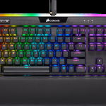 Tastatura gaming mecanica Corsair K95 Platinum XT, Iluminare RGB, Switch Cherry MX Speed, Negru