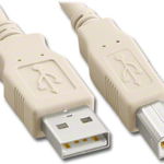 Cablu USB 2.0 A la USB B impimanta 1.8m crem Micro Connect Gembird, Gembird