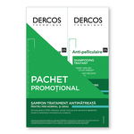 Pachet Sampon anti-matreata pentru par normal-gras Dercos, 200ml + 200ml, Vichy, Vichy