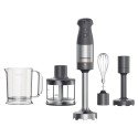 Mixer vertical Kenwood Triblade XL+ HBM60.307GY, 0W22111073, 1000 W, pahar gradat 0.7l, tocator 0.5l, accesoriu piure, tel, viteza variabila, gri/argintiu