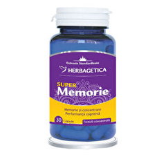 Super Memorie, 30 capsule, Herbagetica, Herbagetica