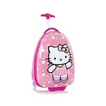 Troler calatorie ABS Copii - Fete,Hello Kitty, Roz, 46 cm