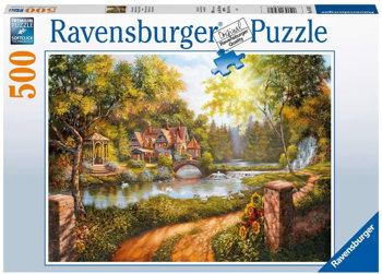 Puzzle Casuta Langa Rau, 500 Piese, Ravensburger