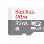 Card Memorie Sandisk Ultra MicroSDHC 32 GB UHS-I Clasa 10 80MB/s + Adaptor SD