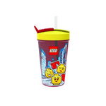 Pahar LEGO Iconic cu pai, maro 40441725, 