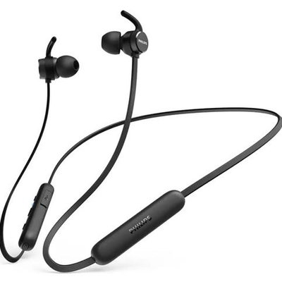 Casti sport Bluetooth cu microfon Philips TAE1205BK00 negru