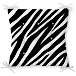 Perna de sezut Minimalist Home World, Minimalist Cushion Covers Black White Zebra Design, bumbac, , 40x40 cm, negru/alb - Minimalist Home World, Negru, Minimalist Home World