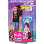 MATTEL Set de joaca Barbie Skipper Babysitter - Barbie cu bebelus si patut, MATTEL