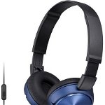 Casti Sony, 10 Hz - 24 KHz, 98 dB/mW, Albastru/Negru