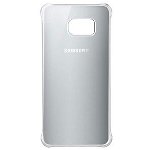Capac protectie Glossy Cover Silver pentru Samsung Galaxy S6 Edge+