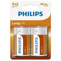 PH LONGLIFE D 2-BLISTER, Philips
