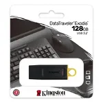 Memorie USB Kingston, 128Gb, Datatraveler Exodia, USB 3.2, Negru