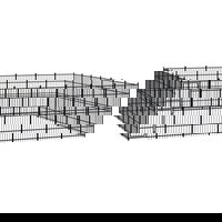 Gossi padoc pentru caini de exterior, 45,16 m2, otel, Gossi