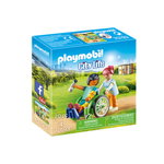 Pacient in scaun cu rotile Playmobil City Life, Playmobil