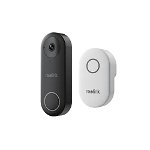 Interfon smart Reolink Video Doorbell PoE, 5 MP, microfon, difuzor, sonerie. detectarea miscarii