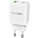 Incarcator Retea BLUE Power BLN5, 1 x USB, 1 x USB-C, PD 20W+QC3.0, Alb, BLUE Power