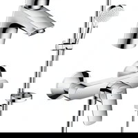 Set baterii Hansgrohe Logis 70 lavoar cada si set de dus crom