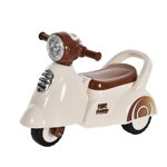 Jucarie Motocicleta Triciclu pentru Copii 12-36 luni Fara Pedale cu Lumini si Sunete cu maner de sprijin in spate Bej si Maro HOMCOM | Aosom RO, HOMCOM