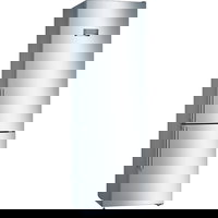 Combina frigorifica Bosch KGN397LEQ, 368 litri, Clasa E, H 203, Argintiu