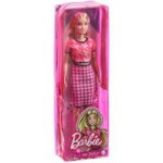 Papusa Blonda cu tinuta casual roz, Barbie, 