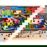 Melissa & Doug - Set Din Lemn De Construit Cu Suruburi