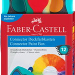 ACUARELE 12 CULORI TURCOAZ CONNECTOR FABER-CASTELL, Faber Castell