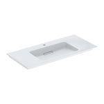 Lavoar pe mobilier Geberit One cu scurgere speciala 105 cm alb cu orificiu baterie