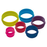 Set 6 forme prajituri, forma rotunda, plastic - Kitchen Craft, KC