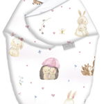 Sistem de infasare Bambus, Inchidere Velcro, Baby swaddle, Love + Cadou Rucsacel, Amy