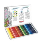 Creioane colorate, cutie metal, 36 culori/set, ALPINO Color Experience, Alpino