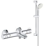 Baterie cada,dus cu termostat Grohe Grohtherm 800 + Set de dus bara New Tempesta Mono