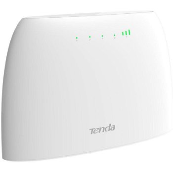 Router Wireless TENDA N300 4G03, Single-Band 300 Mbps, 4G LTE, alb